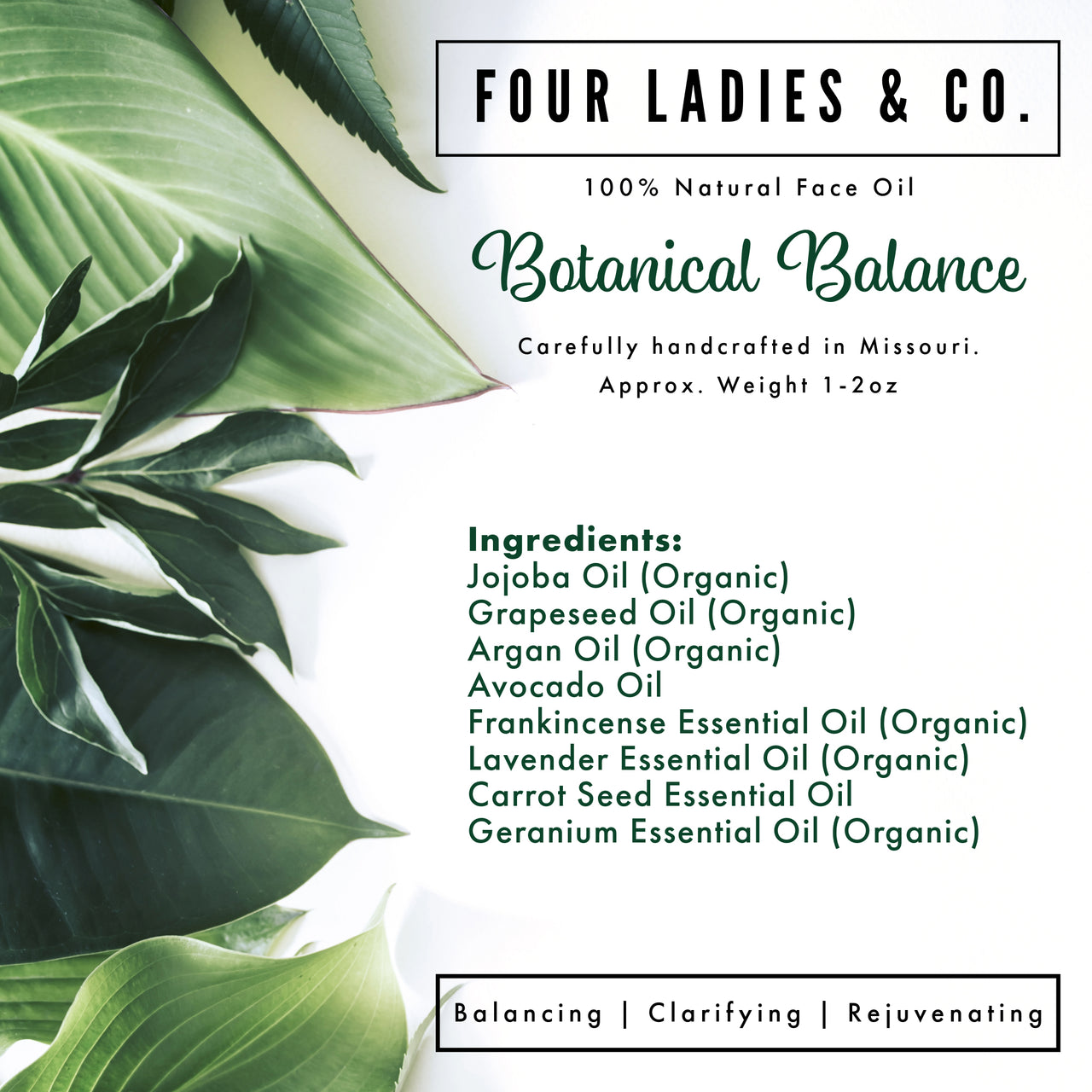 Four Ladies & Co - Botanical Balance Face Oil