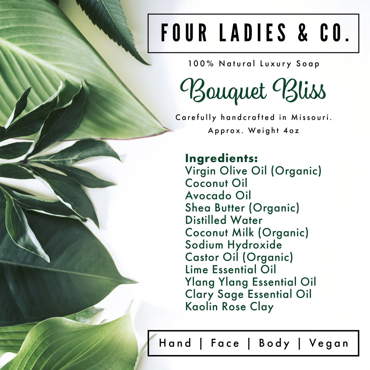 Four Ladies & Co - Bouquet Bliss Bar Soap