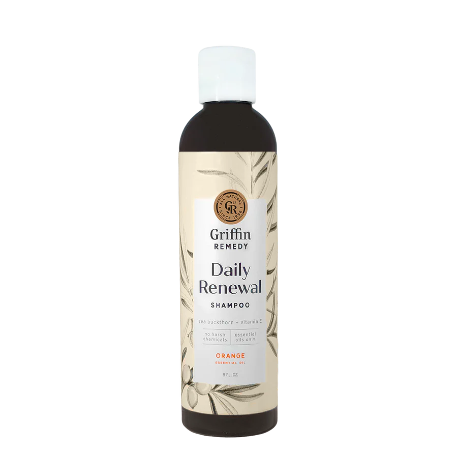 Griffin Remedy Daily Renewal shampoo bottle on a white background