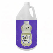 Gallon container of Griffin's Bubble Bear with purple label and bear-shaped bottle on a white background