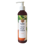Griffin Remedy MSM Body Lotion bottle on a white background