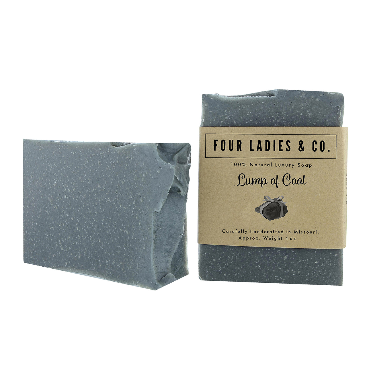 Four Ladies & Co - Lump of Coal Bar Soap