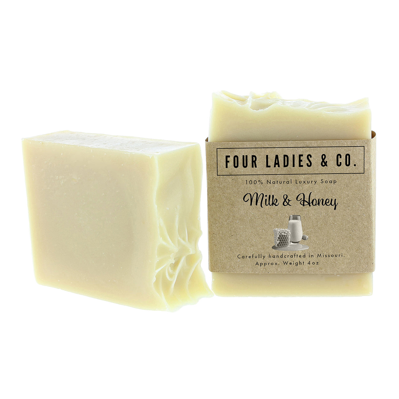 Four Ladies & Co - Milk & Honey Bar Soap