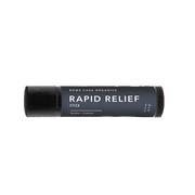 All-natural 'Rapid Relief' stick on a white background