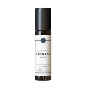 Rowe Casa All-natural stomach relief cream bottle with black cap on white background