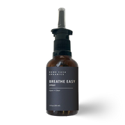 Brown spray bottle labeled 'All-Natural Sinus Decongestant Spray' on a white background