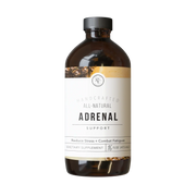 Rowe Casa Brown bottle of 'Adrenal Support' dietary supplement on a white background