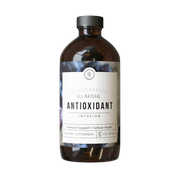 Rowe Casa Bottle of all-natural antioxidant infusion on a white background