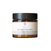 Rowe Casa Jar of decongestant salve on a white background