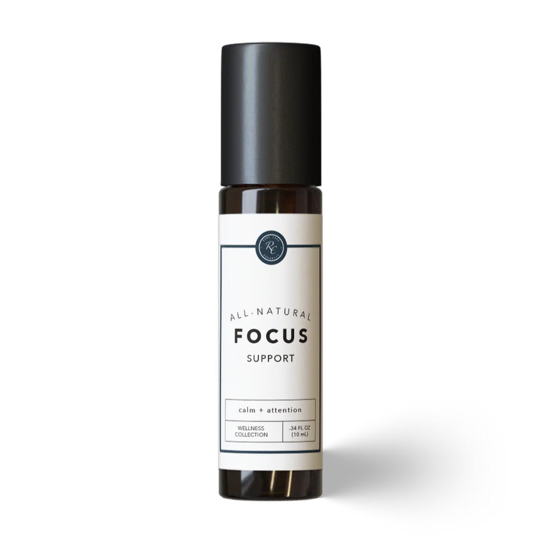 Bottle of 'Focus Support' on a white background