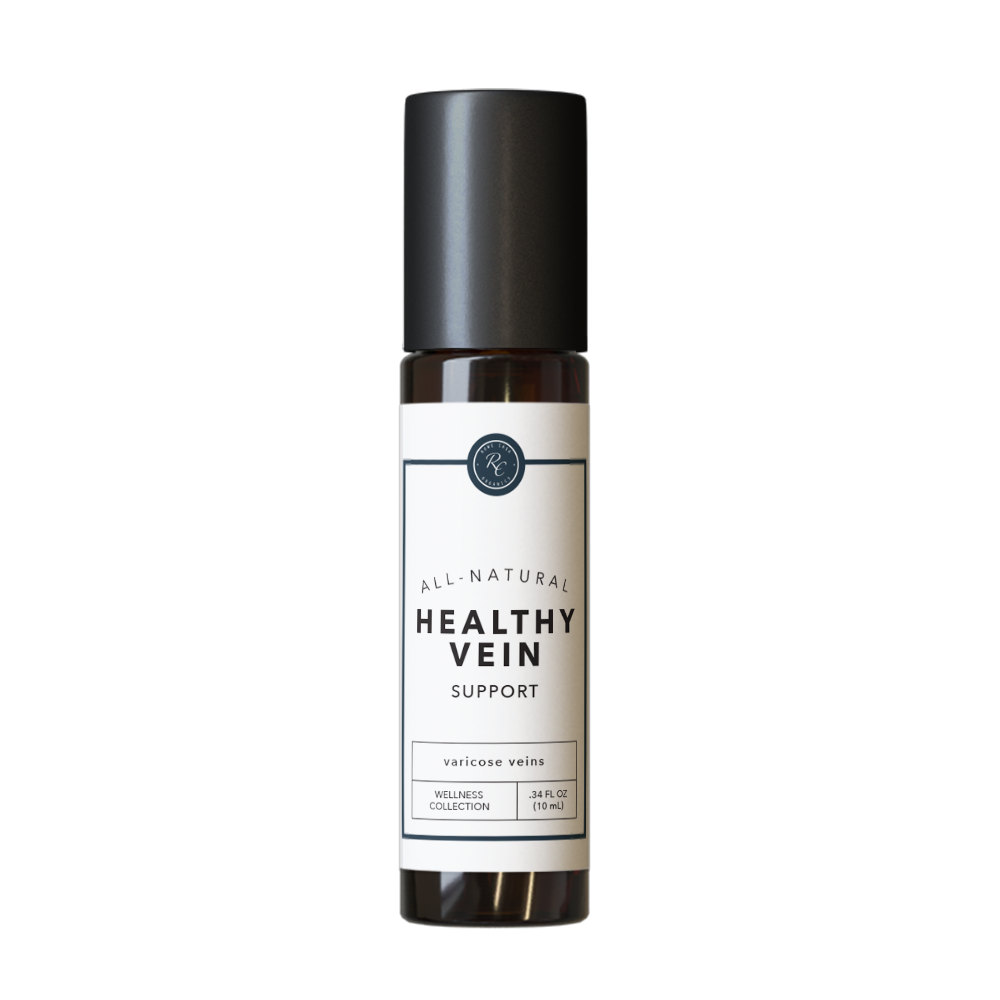 Rowe Casa Bottle of 'Healthy Vein Support' on a white background