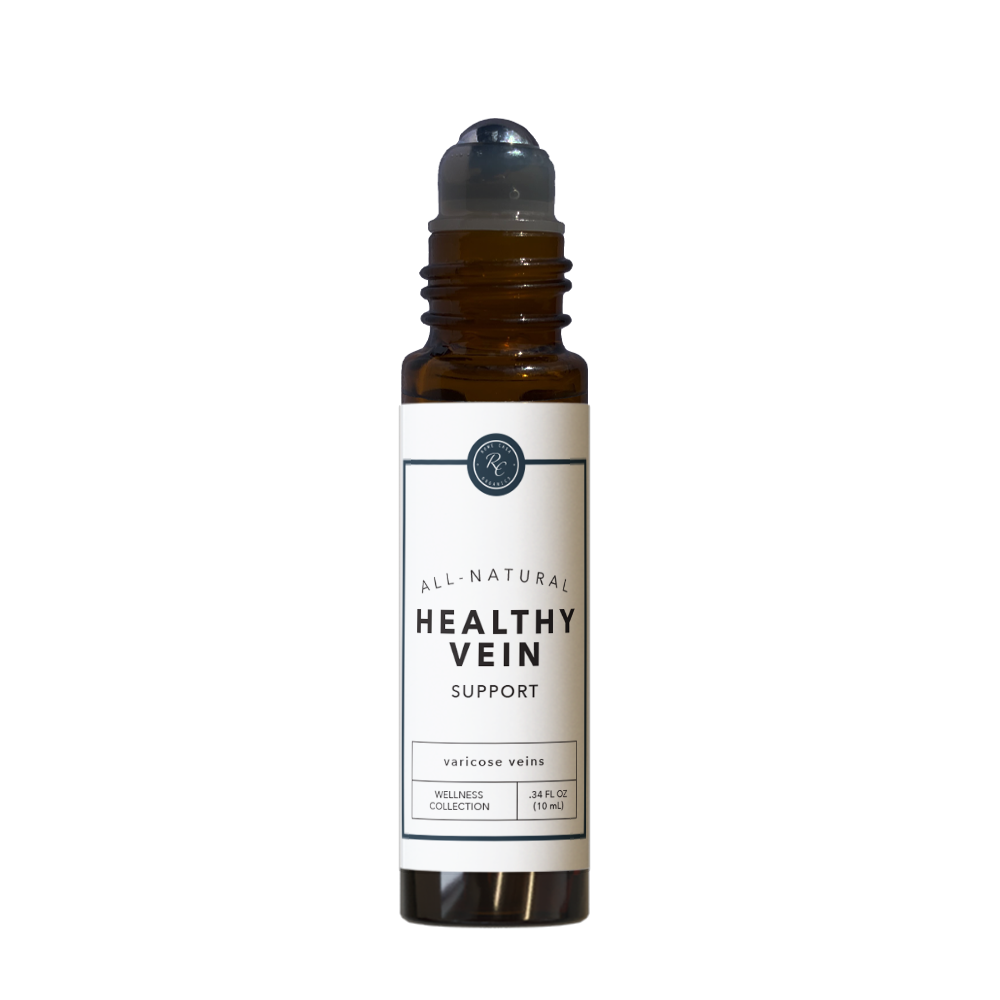 Rowe Casa Bottle of 'Healthy Vein Support' on a white background