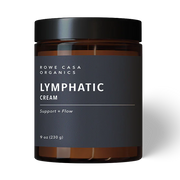 Rowe Casa Jar of all-natural lymphatic cream on a white background