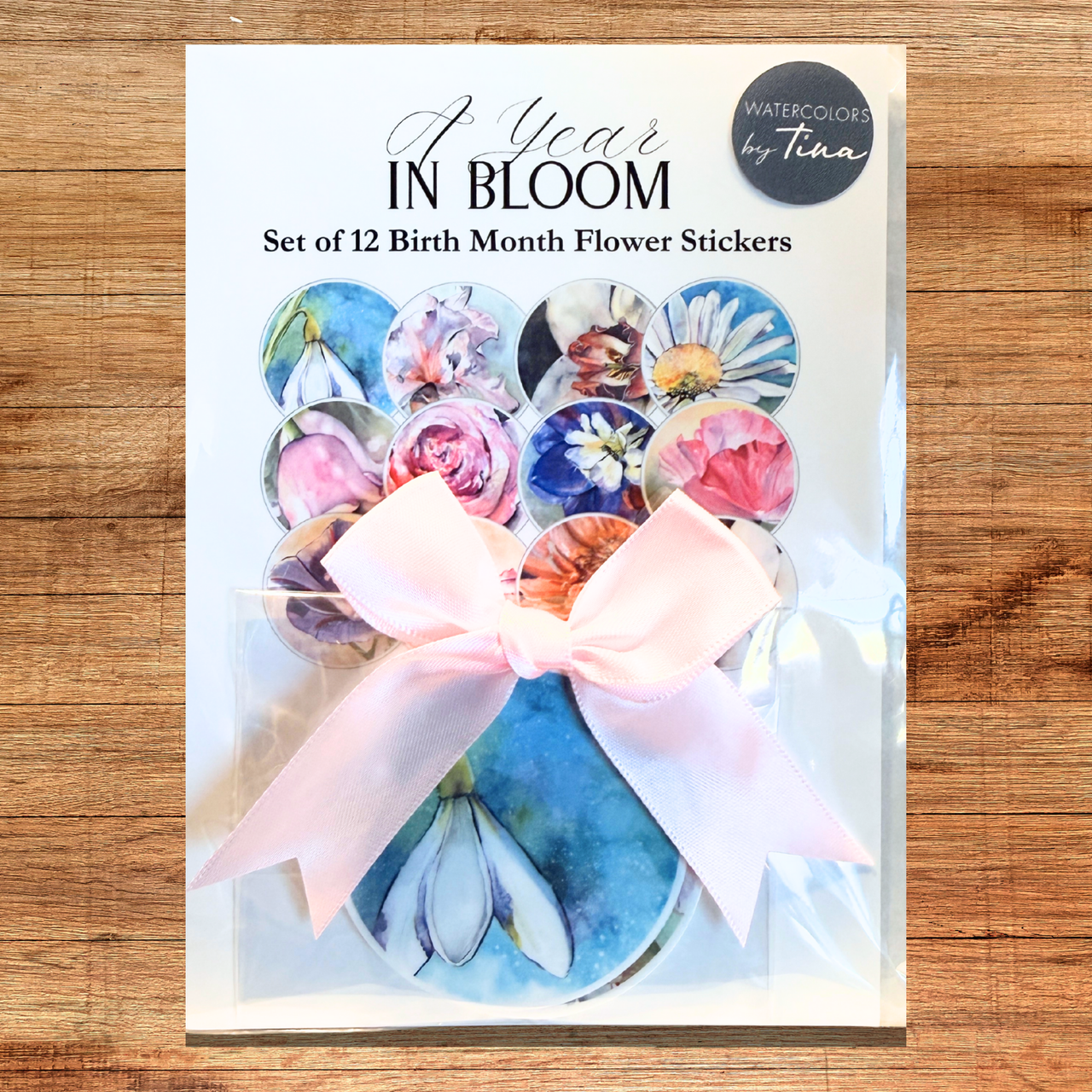 Watercolors by Tina - Floral Sticker