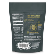 Supplement package with 'Be Focused' branding on a white background