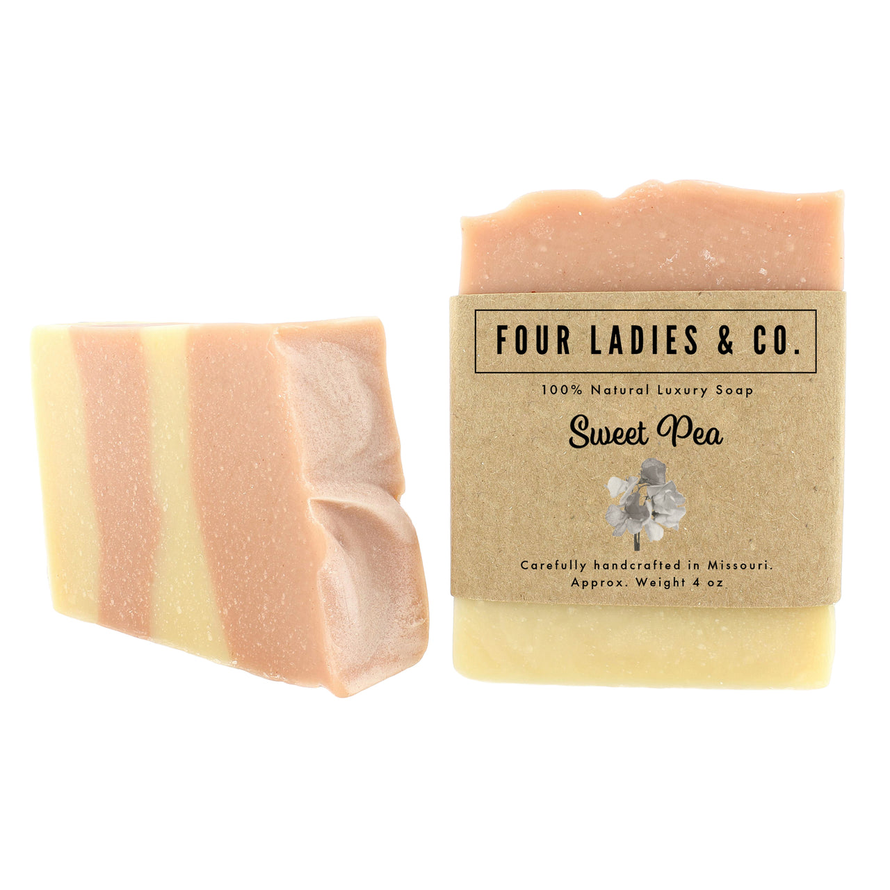 Four Ladies & Co - Sweet Pea Bar Soap