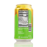 Can with nutrition facts label on a white background