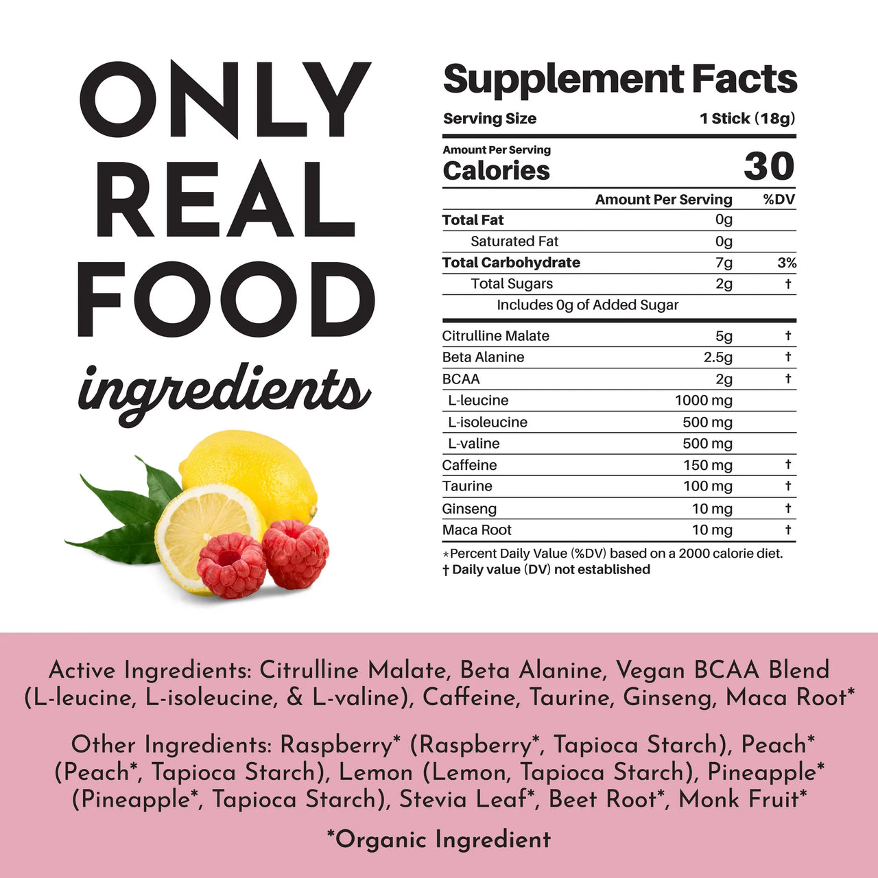 Just Ingredients - Pre-Workout