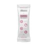 Pre-workout powder package with raspberry lemonade flavor on a white background