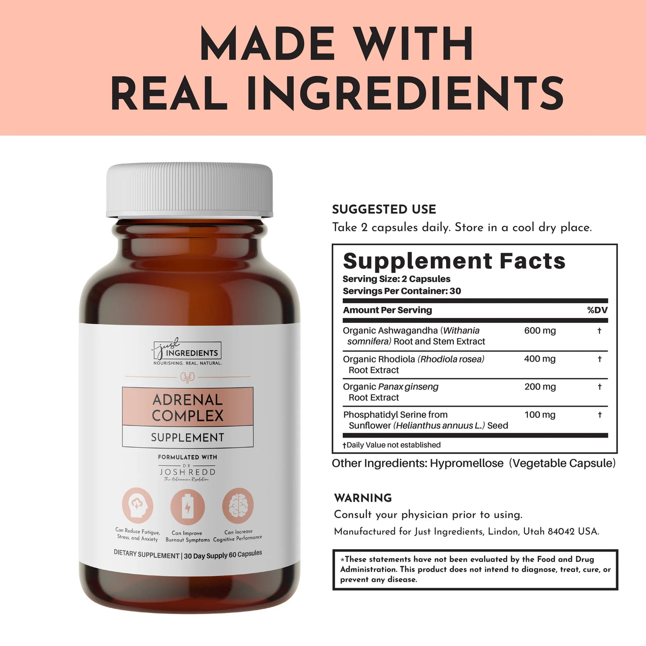 Just Ingredients - Adrenal Complex