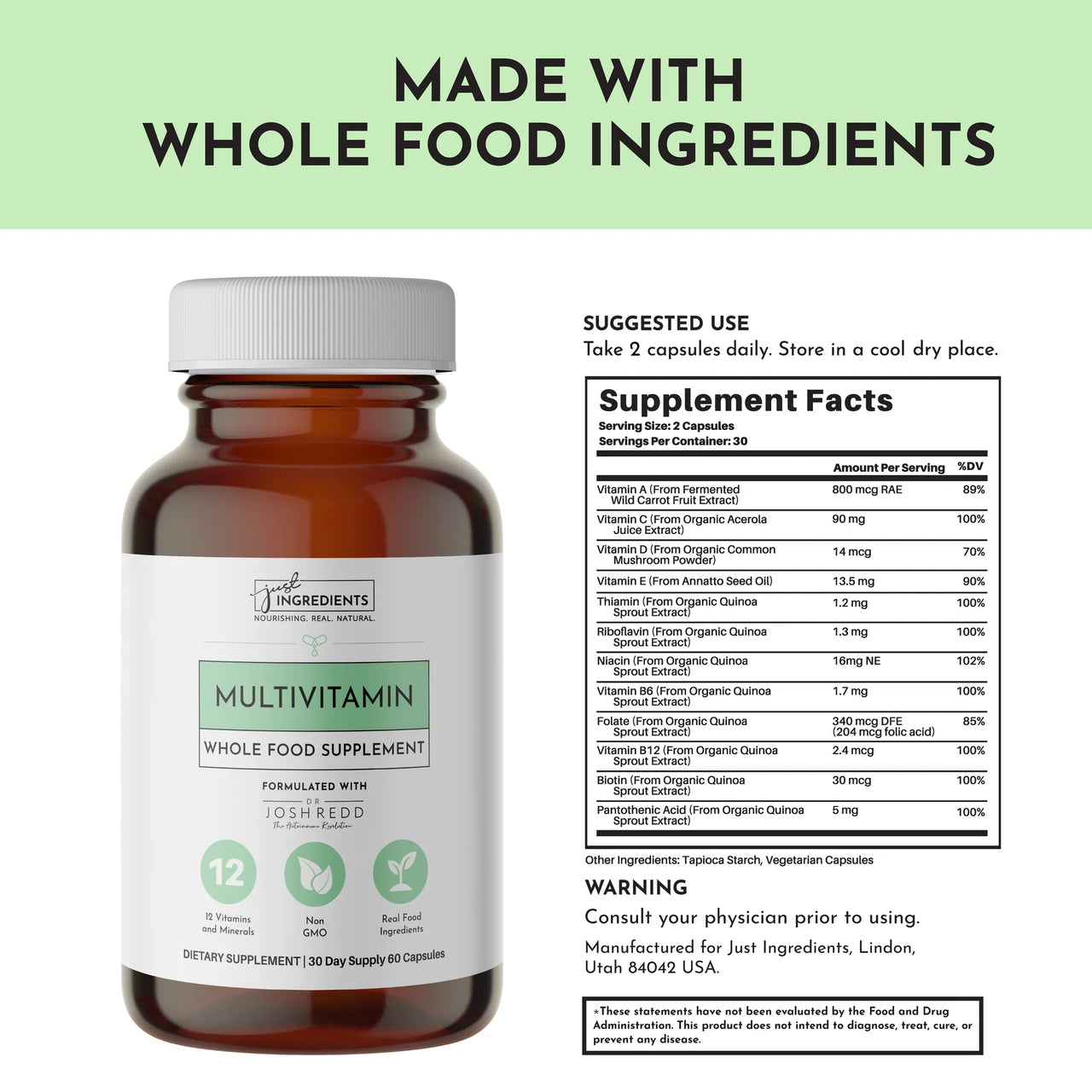 Just Ingredients - Multivitamin Supplement