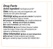 Drug facts label for Kali Sulphuricum 6X with active ingredient, uses, warnings, directions, and other information.