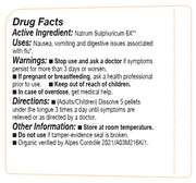 Drug facts label for Natrum Sulphuricum 6X with active ingredient, uses, warnings, directions, and other information.