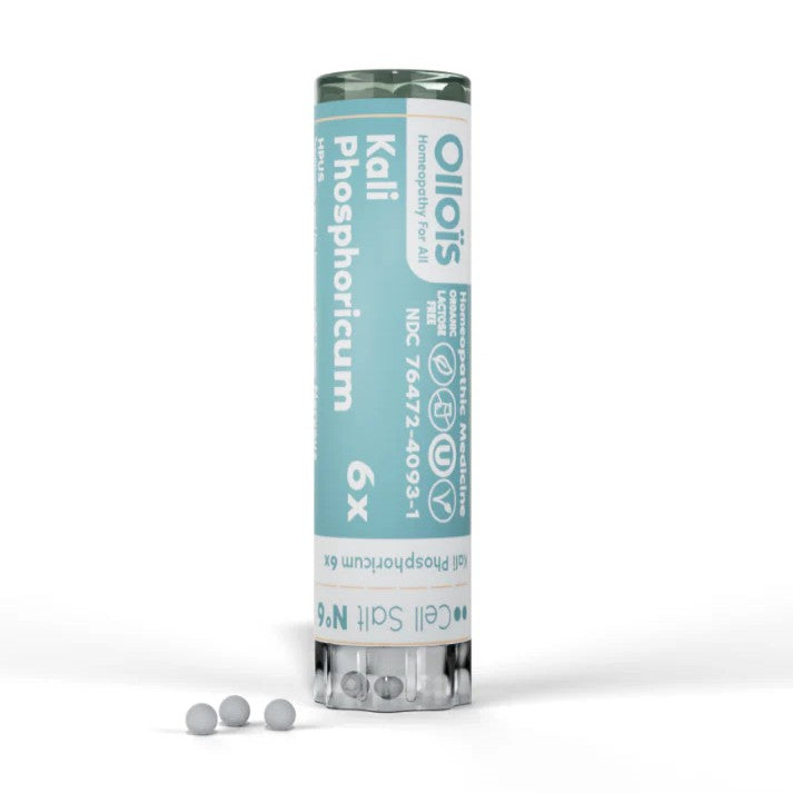 Tube of Kali Phosphoricum on a white background