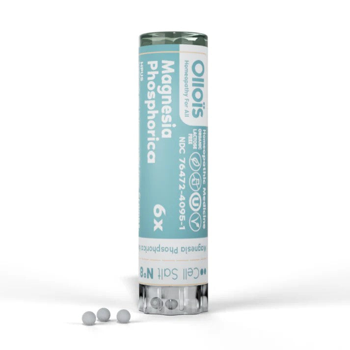 Tube of Magnesia Phosphorica on a white background