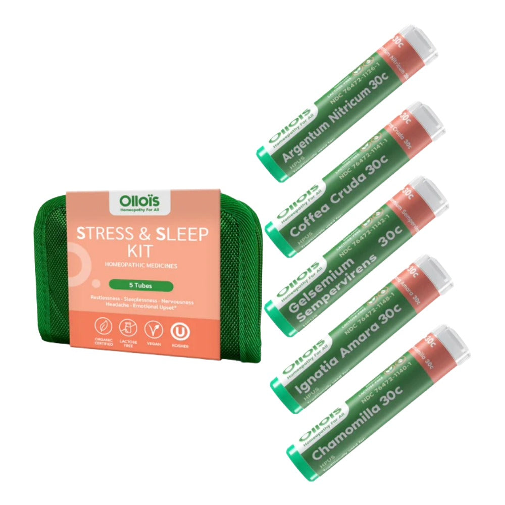 Ollois - Homeopathic Sleep & Stress Kit - 5 Remedies