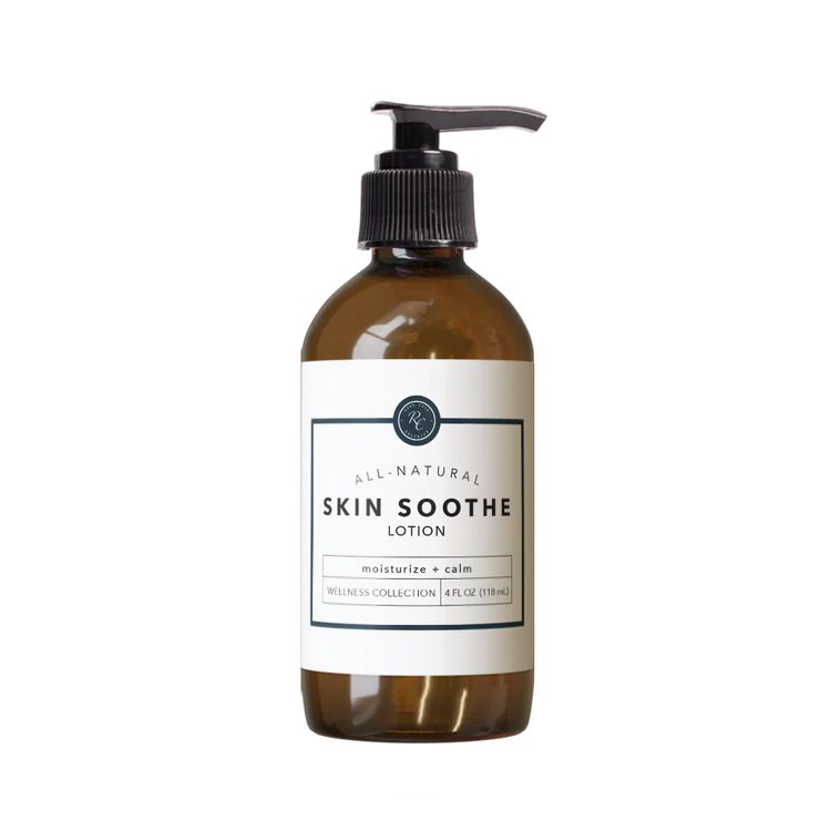 Bottle of Skin Soothe lotion on a white background