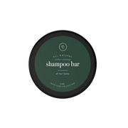 rowe casa Shampoo bar container with green label on a white background