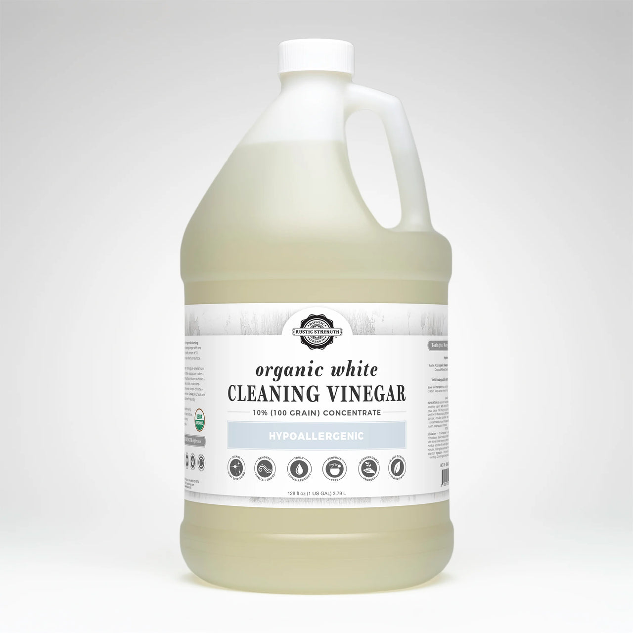 Rustic Strength - Organic White Cleaning Vinegar Concentrate | 10% (100 grain)